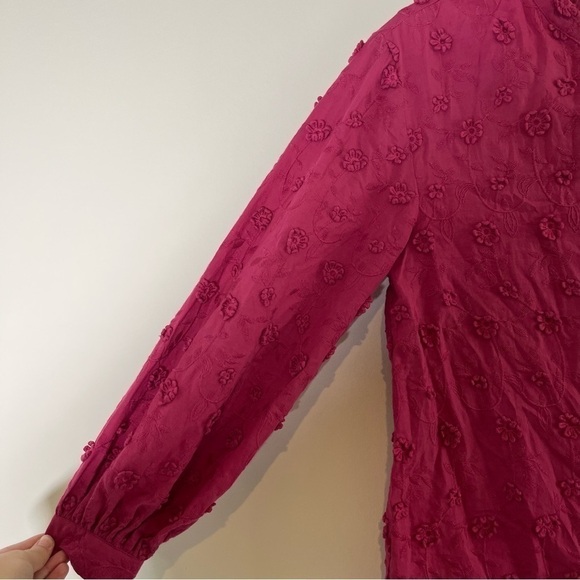 SOFT SURROUNDINGS Sunny day Blouse top MAGENTA PINK Size Small Petite - Picture 5 of 8